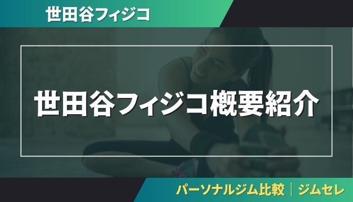 世田谷フィジコ概要紹介