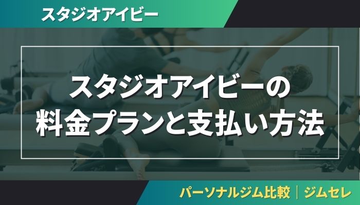 スタジオアイビーの料金プランと支払い方法