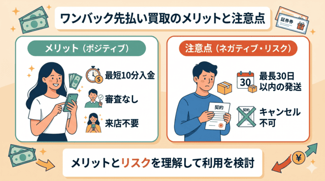 ワンバック先払い買取のメリットと注意点を解説